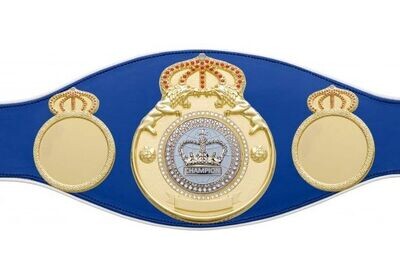 Championship ProLion Belt Blue with White Trim
