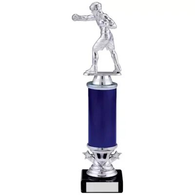 Silver Blue Trophy 11.50 inch