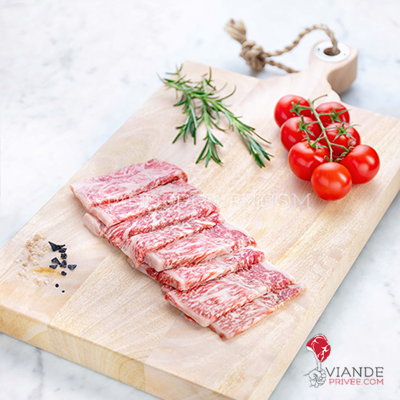 Véritable Wagyu Japonais (A4), découpe "Yakiniku" - origine Japon Véritable Wagyu Japonais (A4), découpe "Yakiniku" - origine Japon