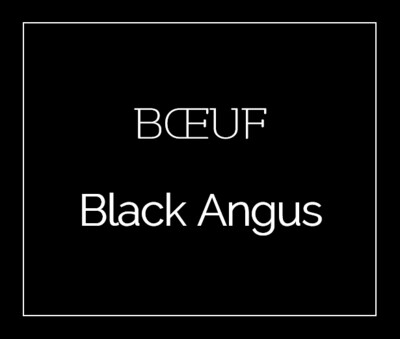BOEUF BLACK ANGUS