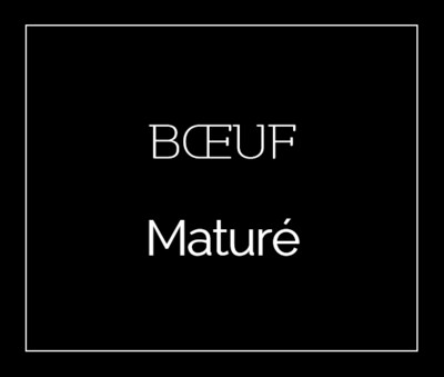 BOEUF MATURÉ