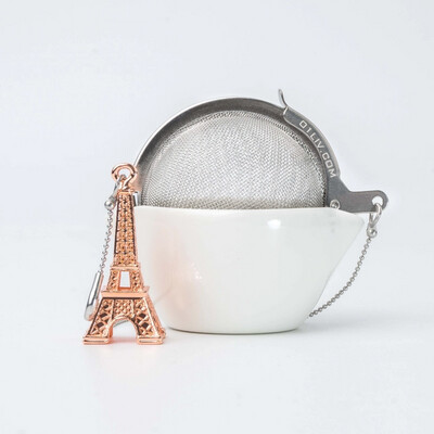 Eiffel Tower infuser w/bowl
