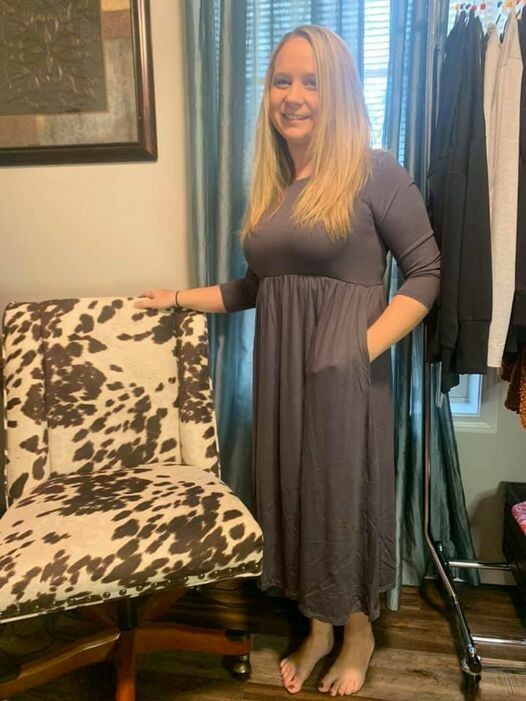 Grey Zenana Midi Dress