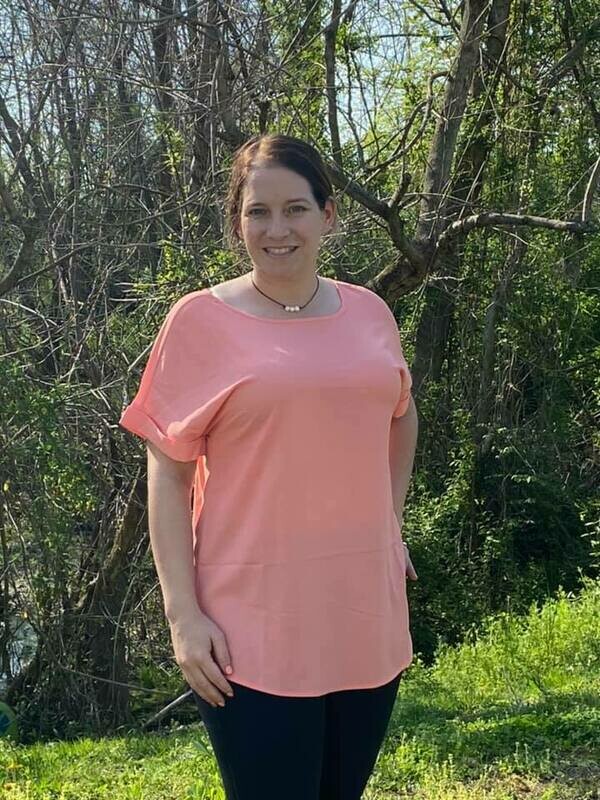 Peach Cuff Short Sleeve