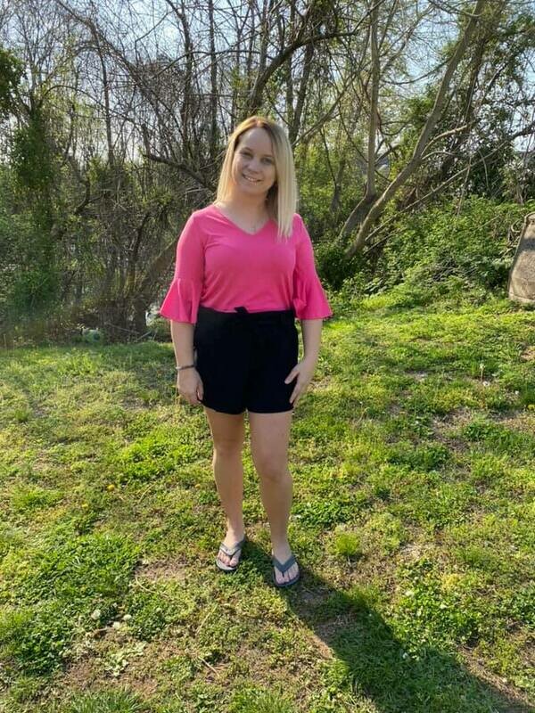 Black Paperbag Waist Shorts