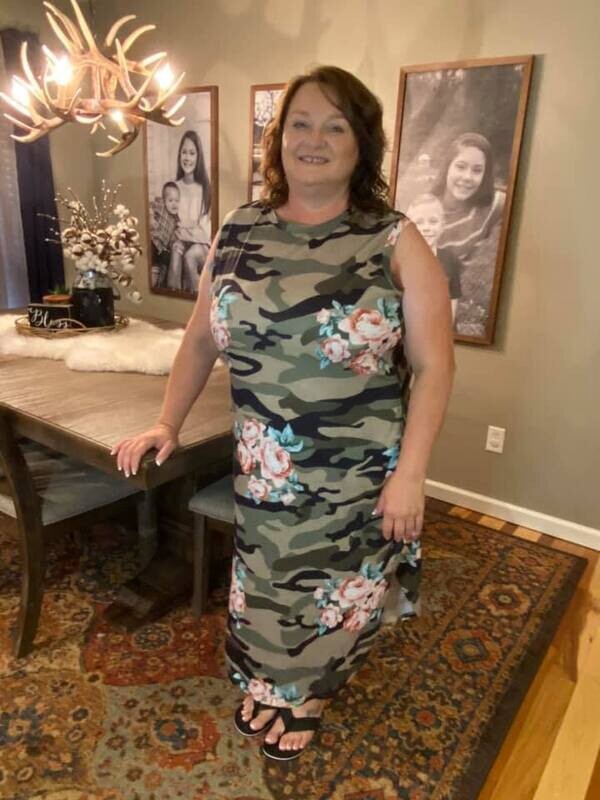 Floral Camo Plus Size Dress