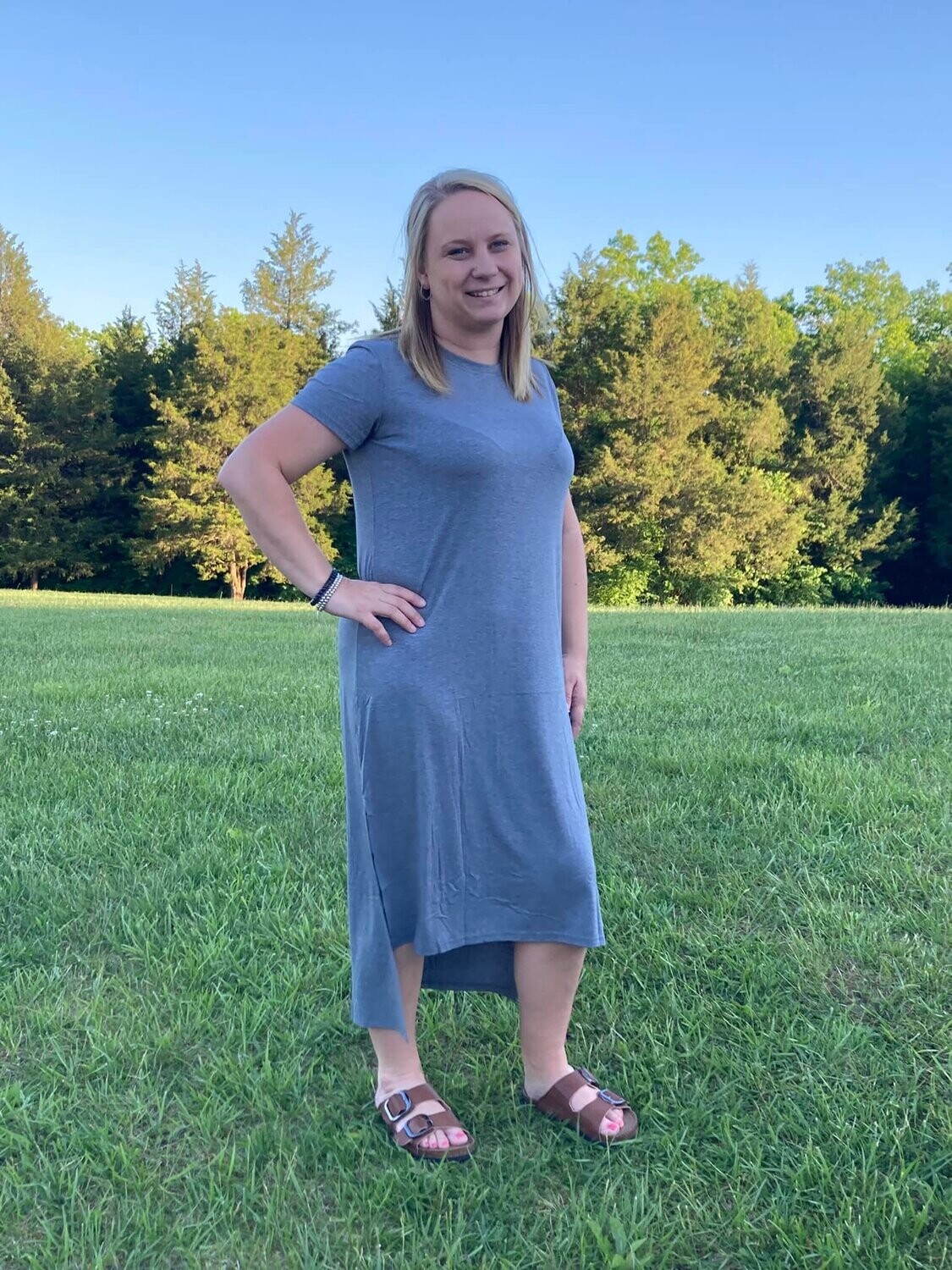 Grey T-shirt Dress