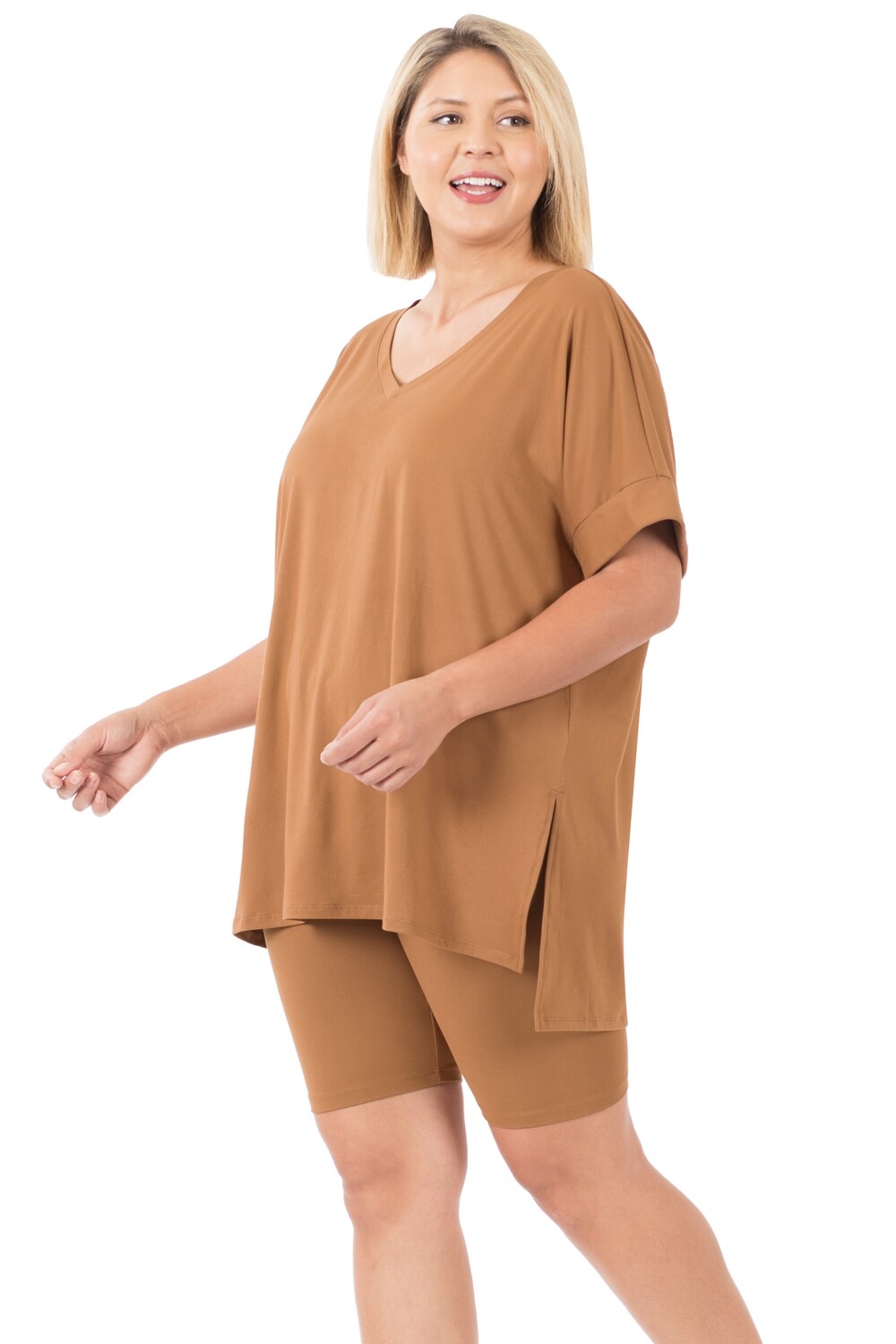 Bike Shorts Set - Camel