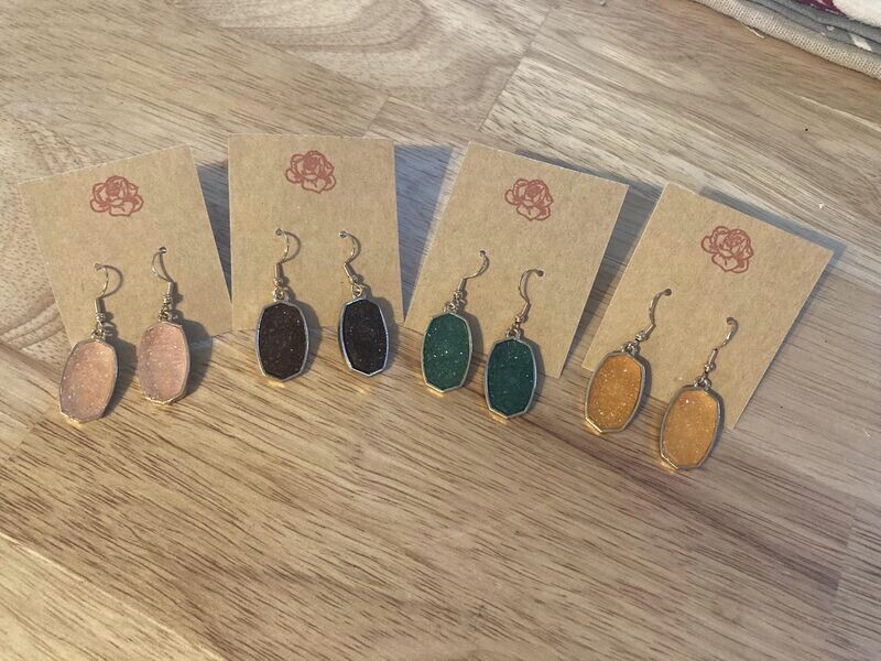 Crystal Dangle Earrings