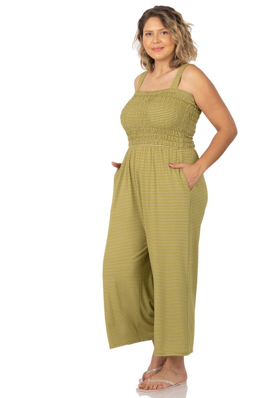Olive Capri Romper