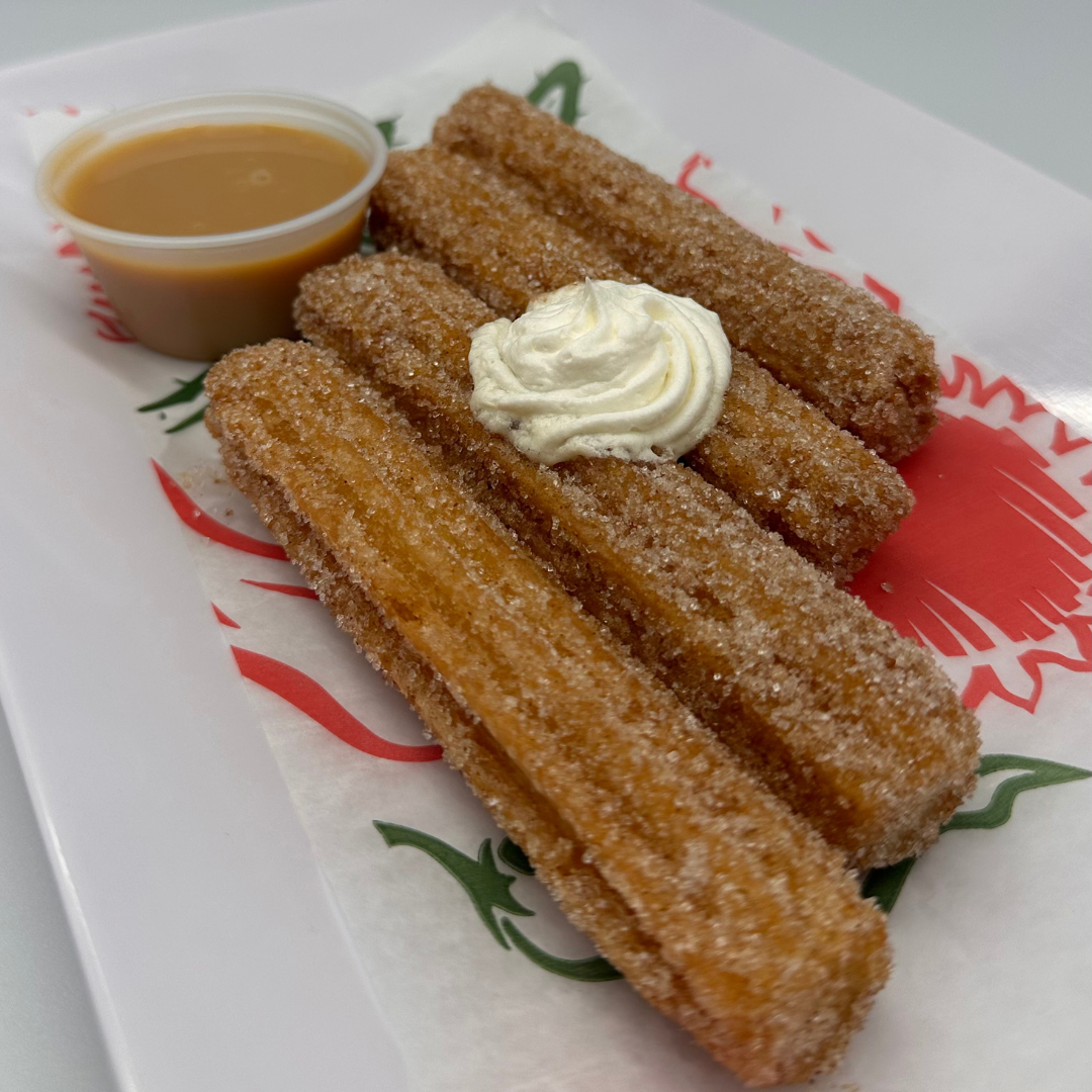 ¡Nuevo! Churros con Cajeta o Nutella