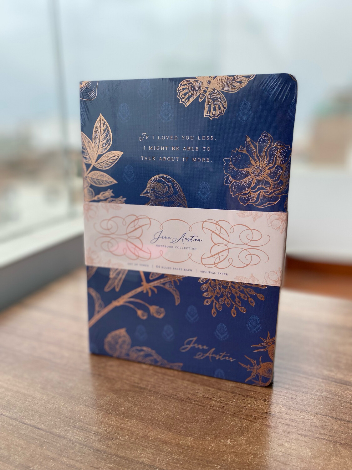 Cuadernos cosidos de Jane Austen - Set de 3 cuadernos