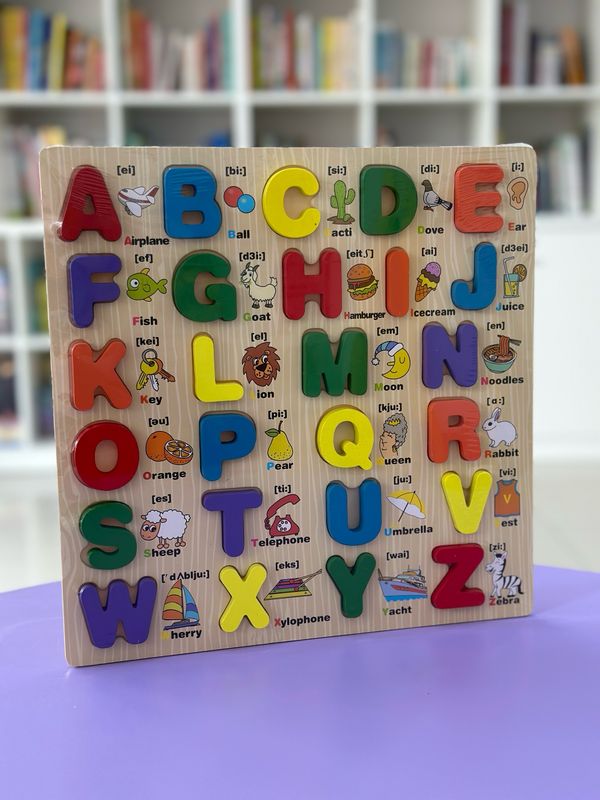 Letras en madera - Inglés