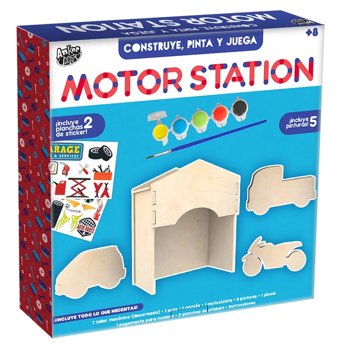 Build Paint y Play Motor Station Art Kit