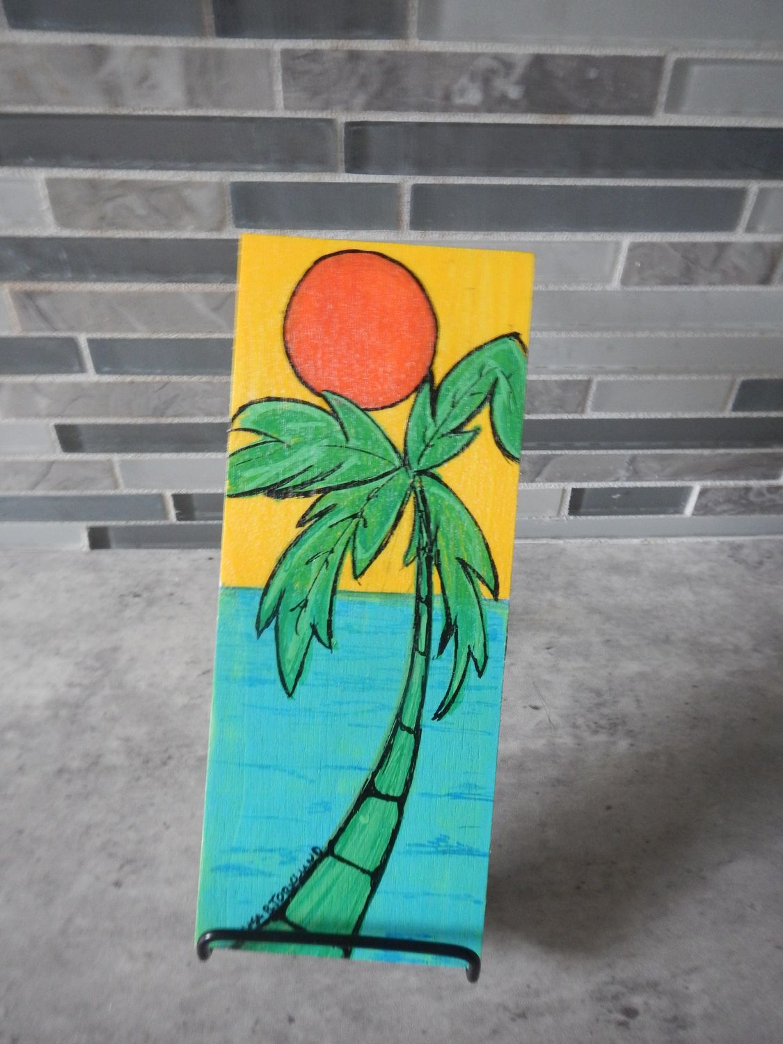 Beach time magnet