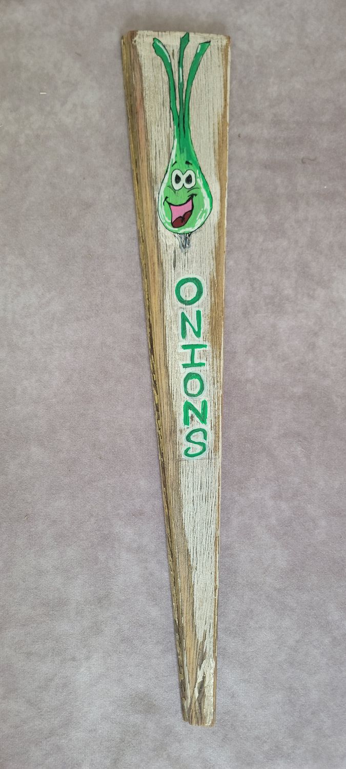 Onions Garden Stake