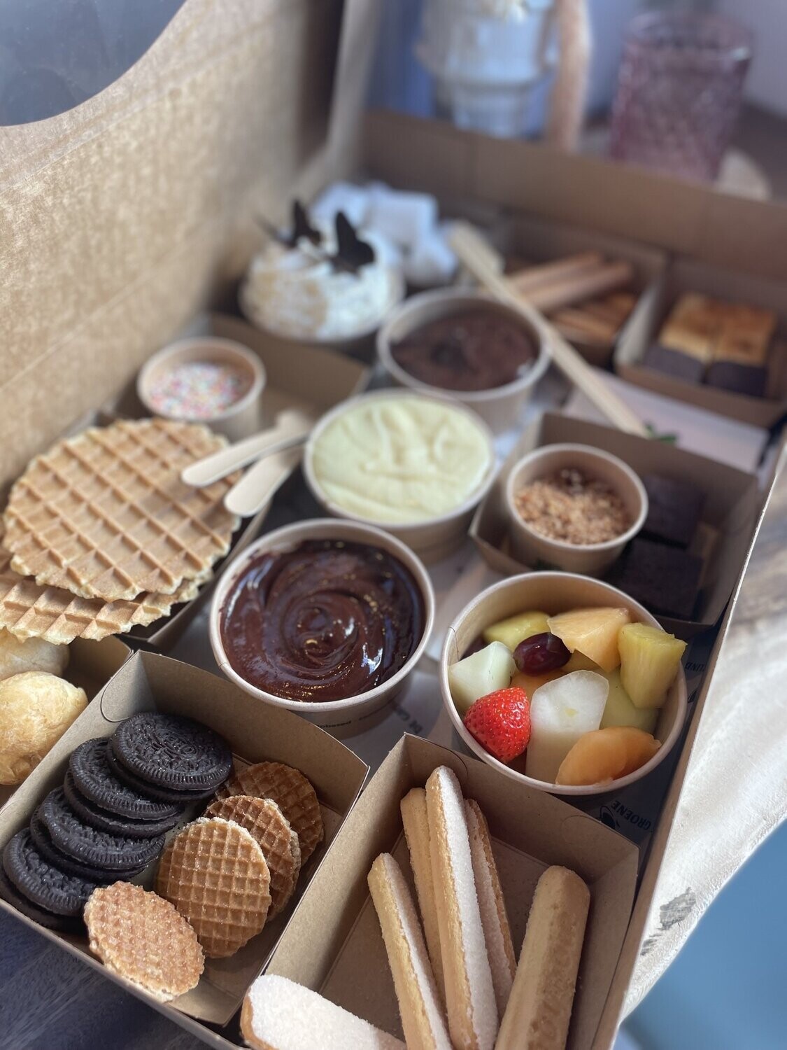 Chocolade fondue Valentijnsbox