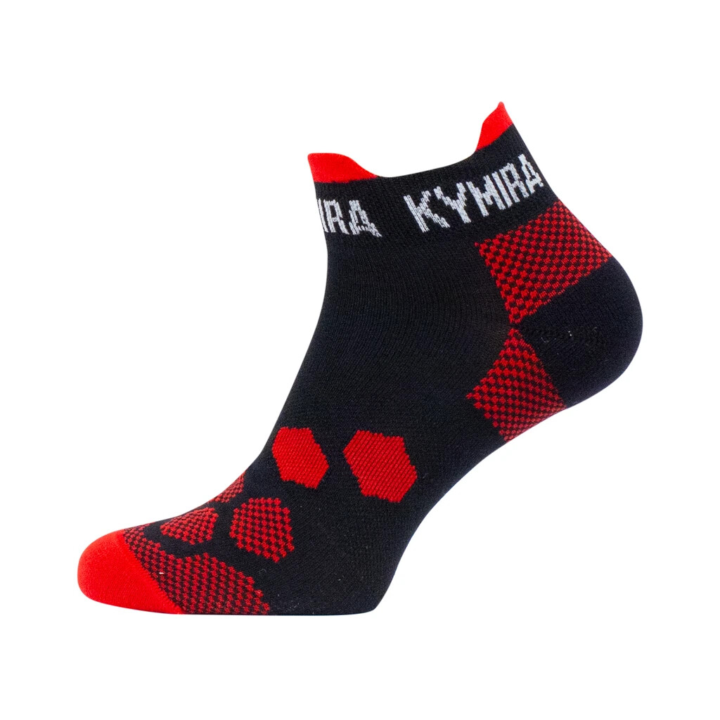 Infrared Ankle Socks - Black and Red