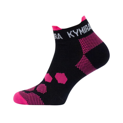 Infrared Ankle Socks- Black and Pink
