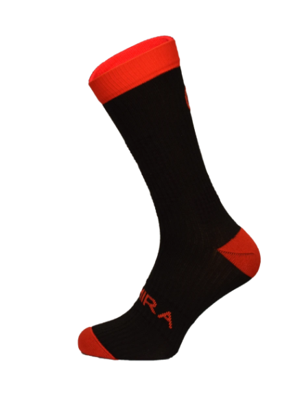 Infrared Crew Socks Red and Black