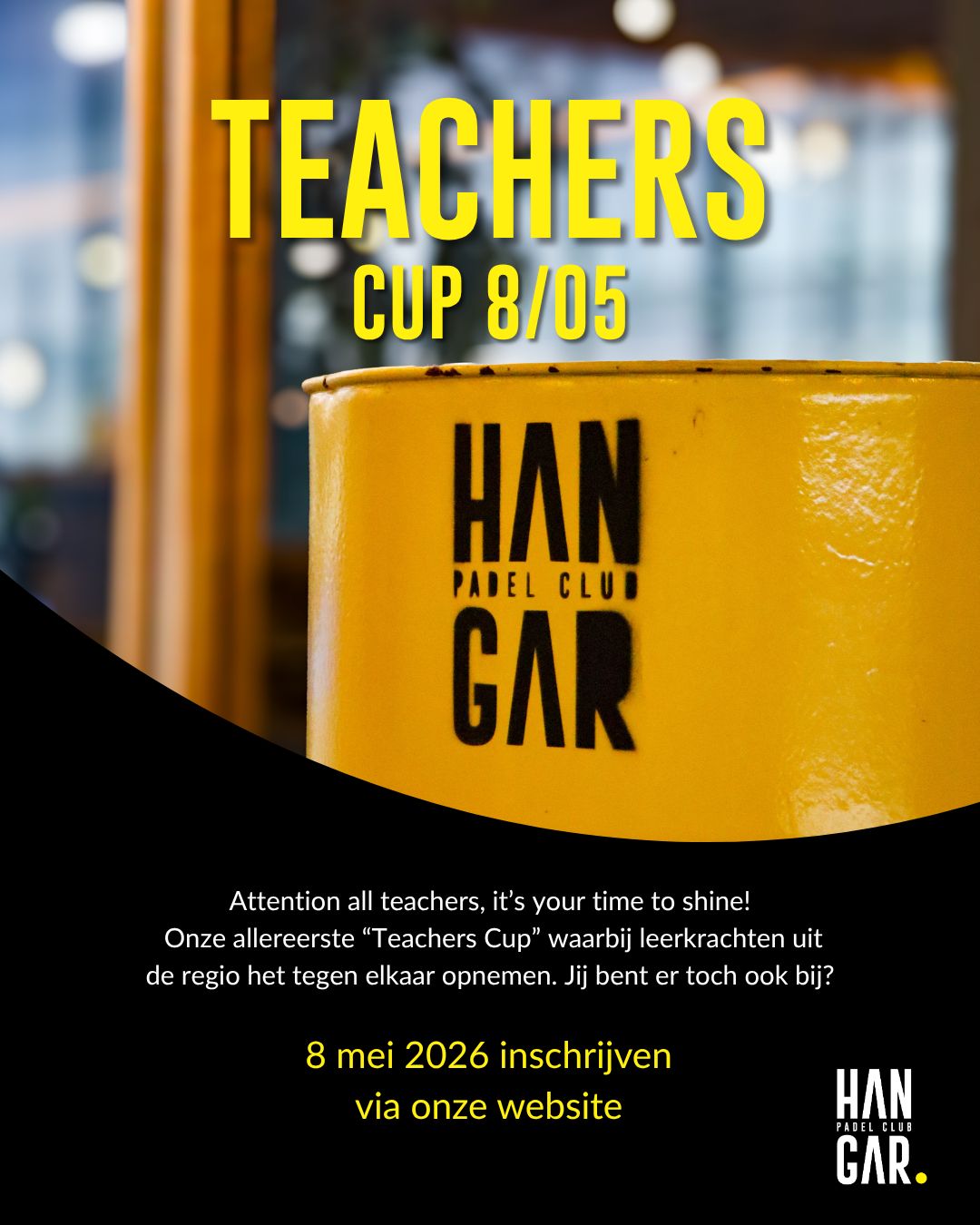 8/05 Teachers Cup: Open Tornooi 8/05 Teachers Cup: Open Tornooi