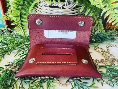 Genuine Leather  Chestnut pouch
