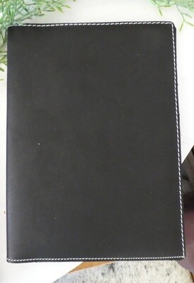 A4 Kip Black Bridle Leather Journal Cover