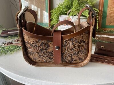 Natural Vegetable Tanned Leather Baguette Shoulder Bag perfect for that special someone in your life