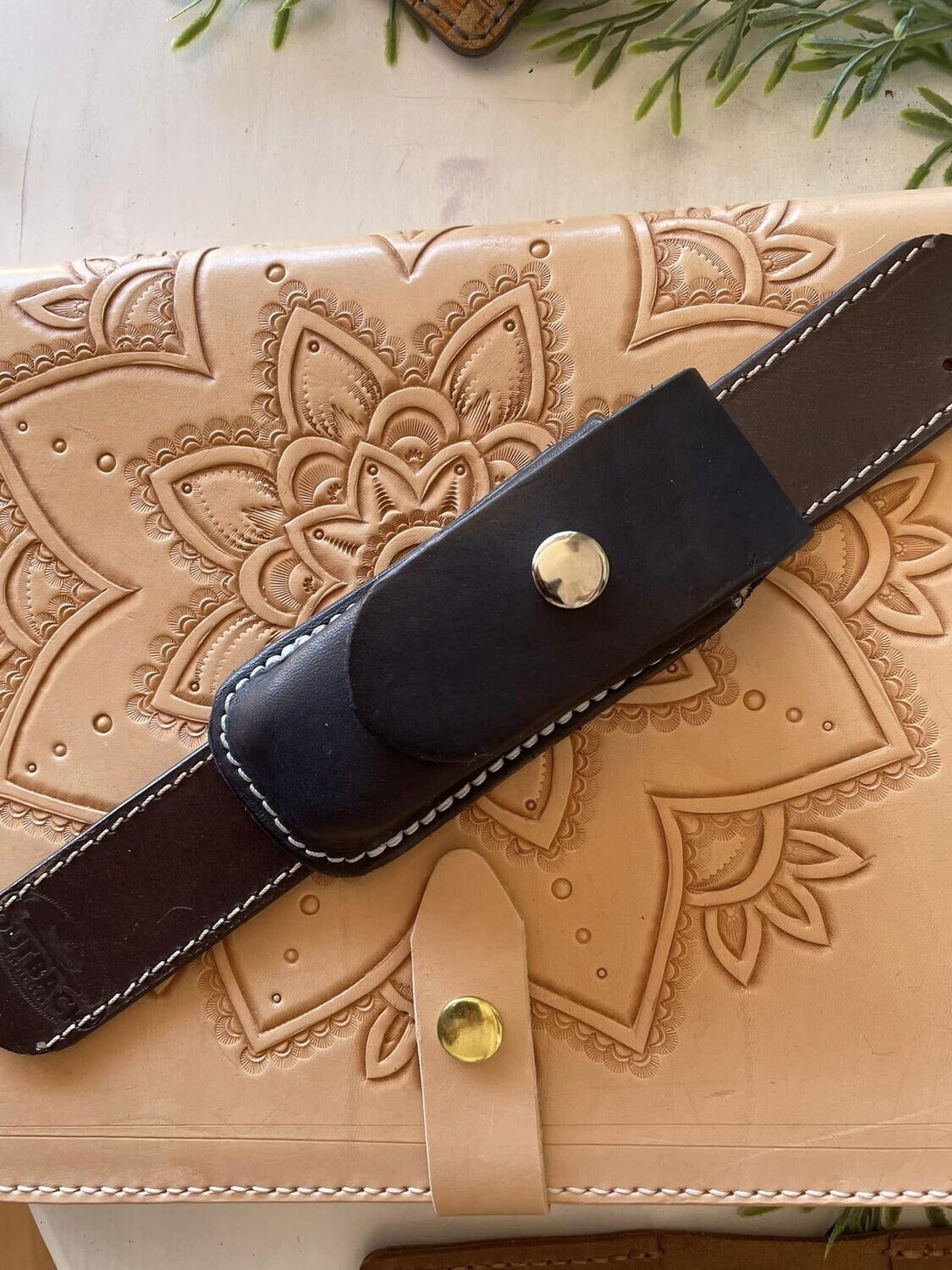 Premium Large Leathermen Belt Pouch Black