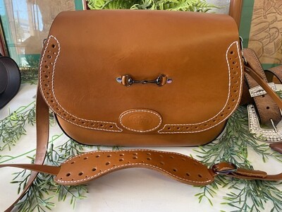 The Lynnette Signature Saddle Bag In Tan