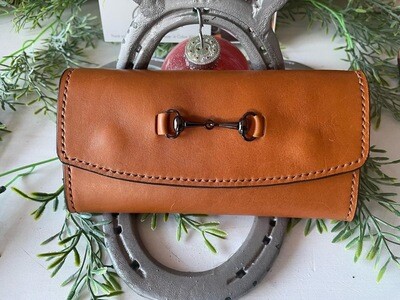 Signature Lynnette Wallet in Saddle Tan