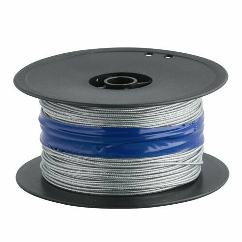 Plastad stålwire / 1 mm Transp