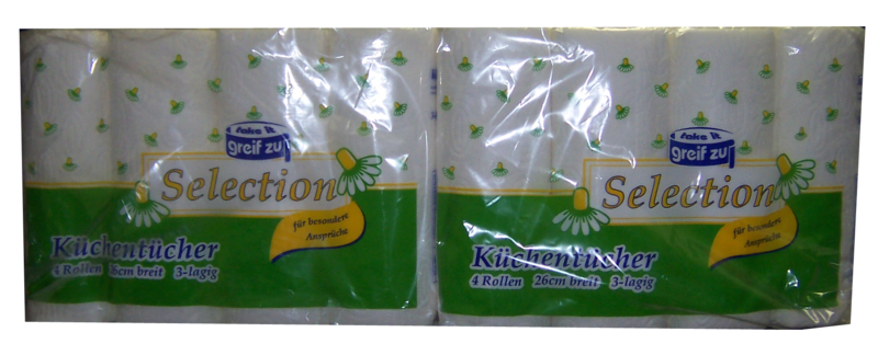 Küchenpapierrollen, 3-lagig, 8 x 4 Rollen / Pkg. Küchenpapierrollen, 3-lagig, 8 x 4 Rollen / Pkg.