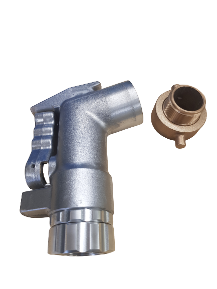 1 1/2" FEMALE INLET SWIVEL X 2" SWIVEL OUTLET / TYPE: Locking - Fuel Oil Delivery Nozzles (with Anti Drain Valves) / Type: Locking / Kit 2