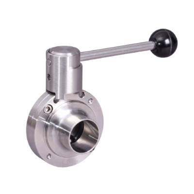 Butterfly Valve Plain Weld End - Pull Handle
