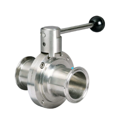 Butterfly Valve  Clamp Ended - Pull Handle
