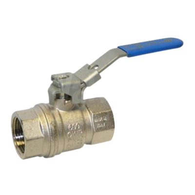 Brass - Screwed BSPP- Blue Lever