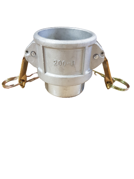 3" - Cam Arm Fittings with Locking Arms / Coupler Male Thread / Aluminium