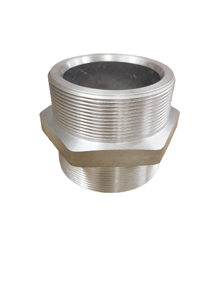 1 1/2"M X 1 1/2"M - BSP Parallel Threaded Hexagon Male x Male Nipples / Stainless Steel