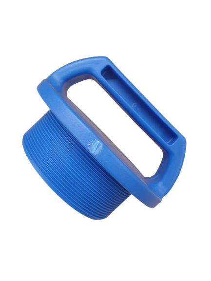 4" BSP Plug c/w Handle Poly