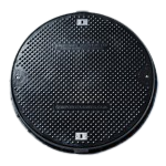 Lightweight Composite Manhole Cover 900 mm Clear Opening with Plugs Load Rated to D400