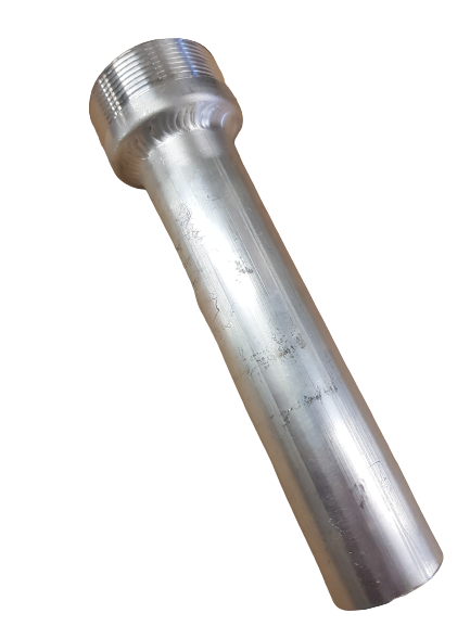 2" BSP Nozzle Spout- 1 1/2" Plain - Length 8"