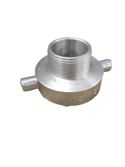 3"M X 1  1/2"F - BSP Parallel Threaded Adaptors Lugged with Leather Washer / Aluminium