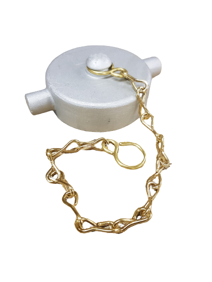 2"  - Retainer Type-Brass Chain - BSP Threaded Lugged Drip Caps / Aluminium