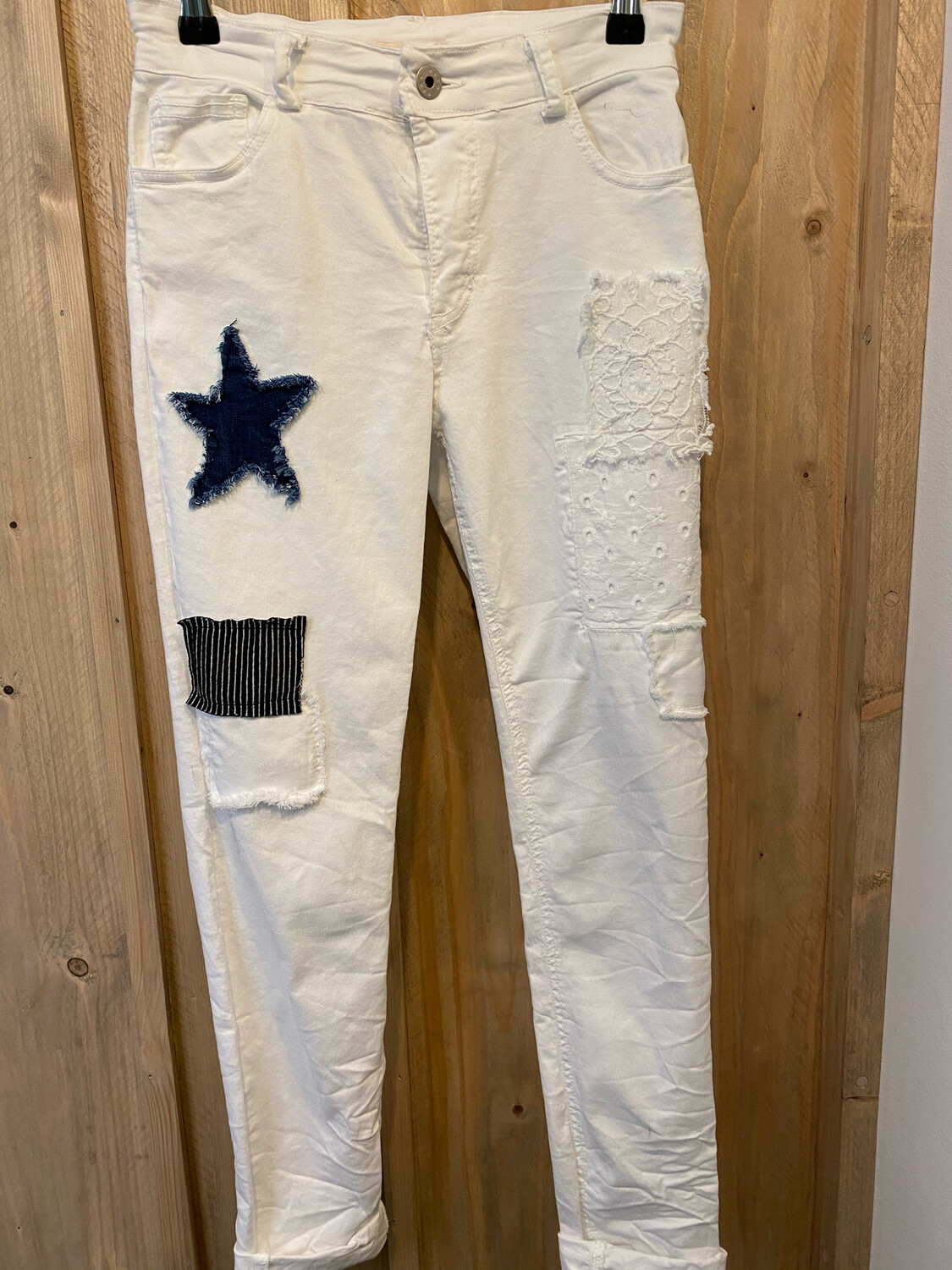 Pantalon étoile LACOMY blanc