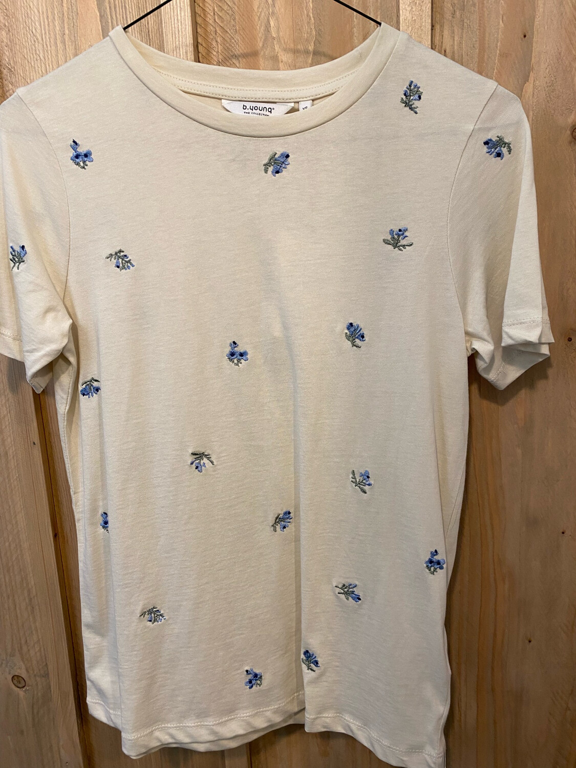 Tee shirt BYOUNG fleurs bleues
