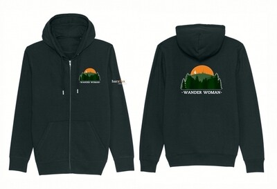 Hoodie mit Reißverschluss "Wander Woman" 🚶🏼‍♀️👣