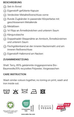 Stanley/Stella Hoodie mit Reißverschluss Connector 2.0 black "Schlägel und Eisen" ⚒️