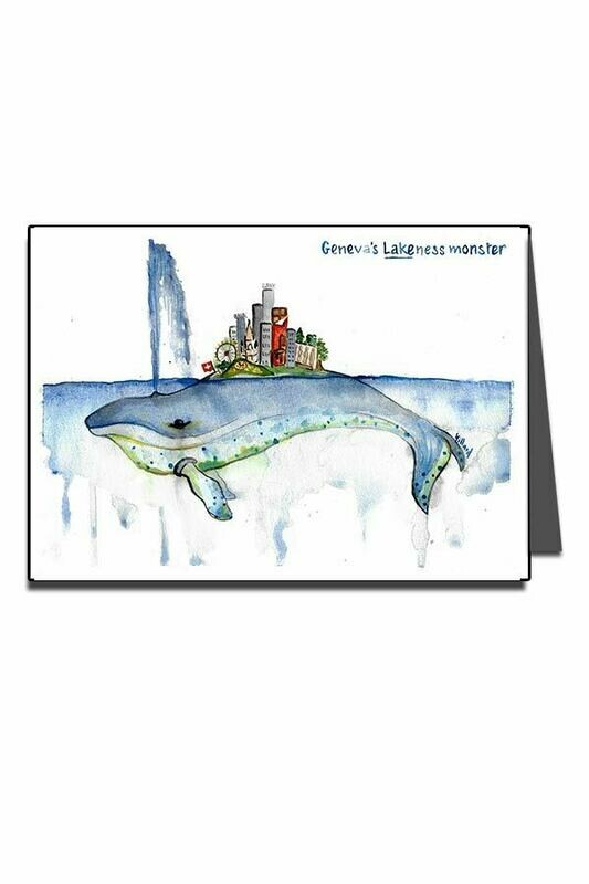Carte de voeux baleine