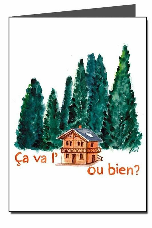 Carte vœux - ça va l'chalet ?